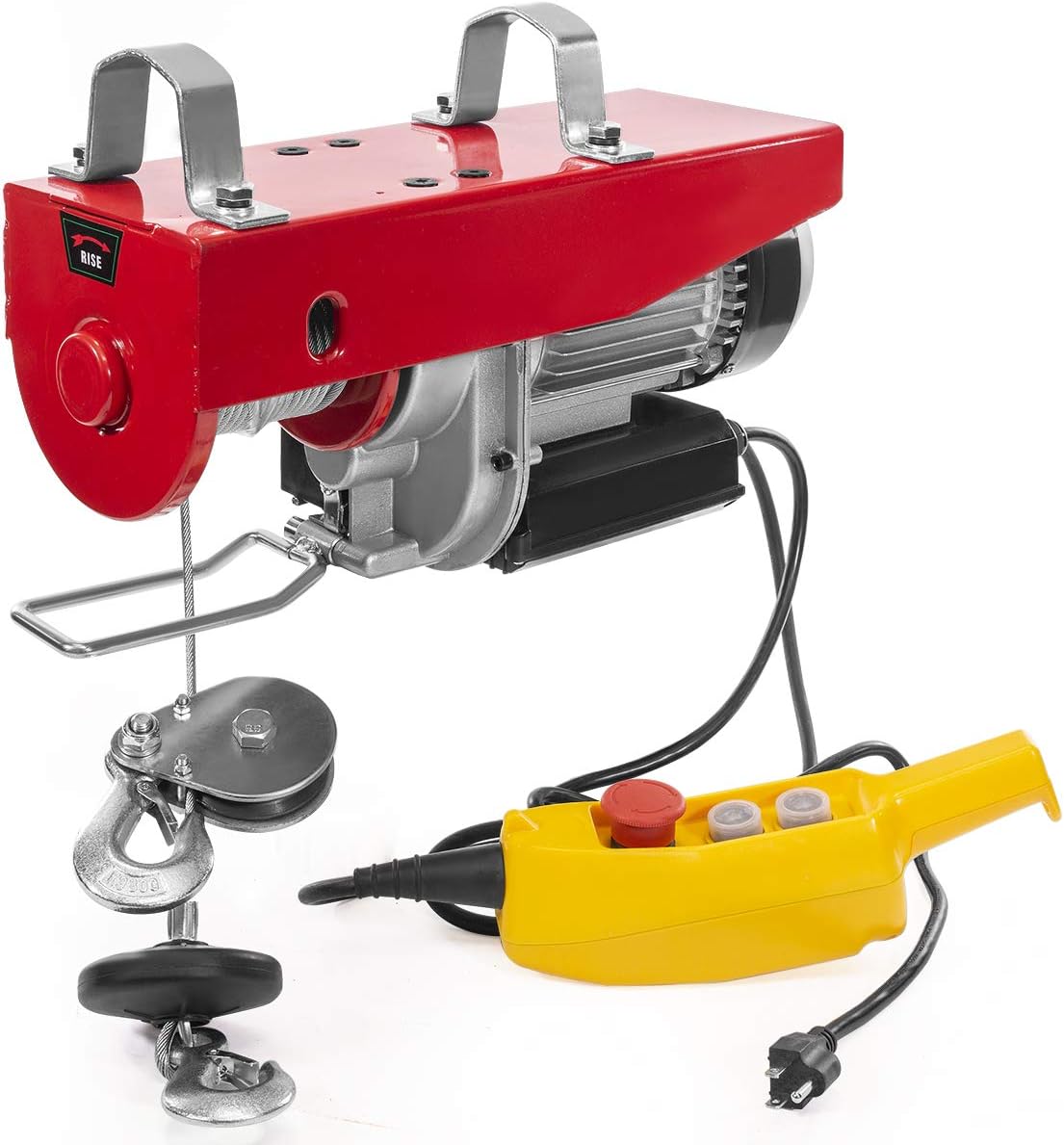 1500 LBS Electric Hoist with Remote Control Dual Line Operation Y635381