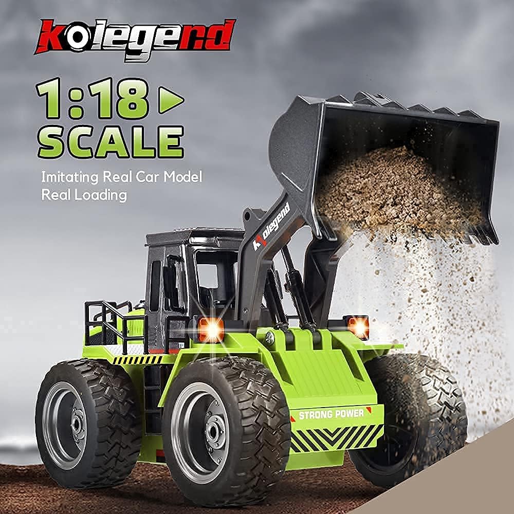 1/18 Scale RC Construction Metal Front Loader 4WD Truck with Rechargeable Battery F806