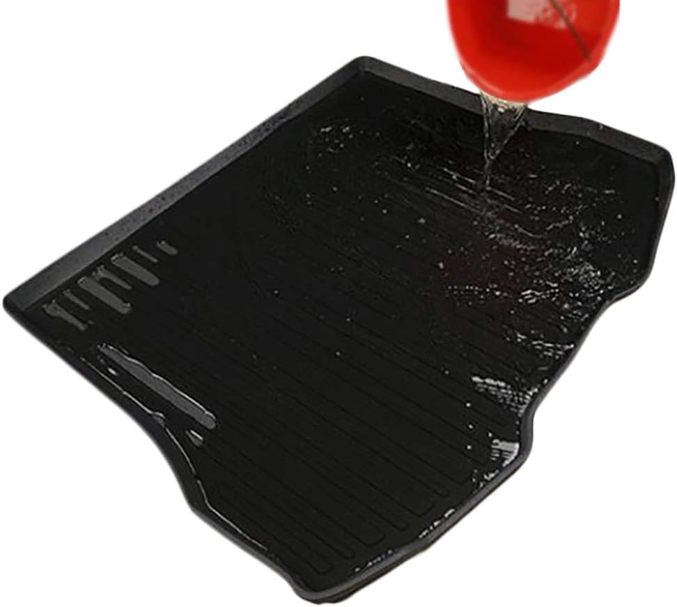Black Waterproof Rear Cargo Tray Trunk Floor Mat for Honda Civic Sedan L9612