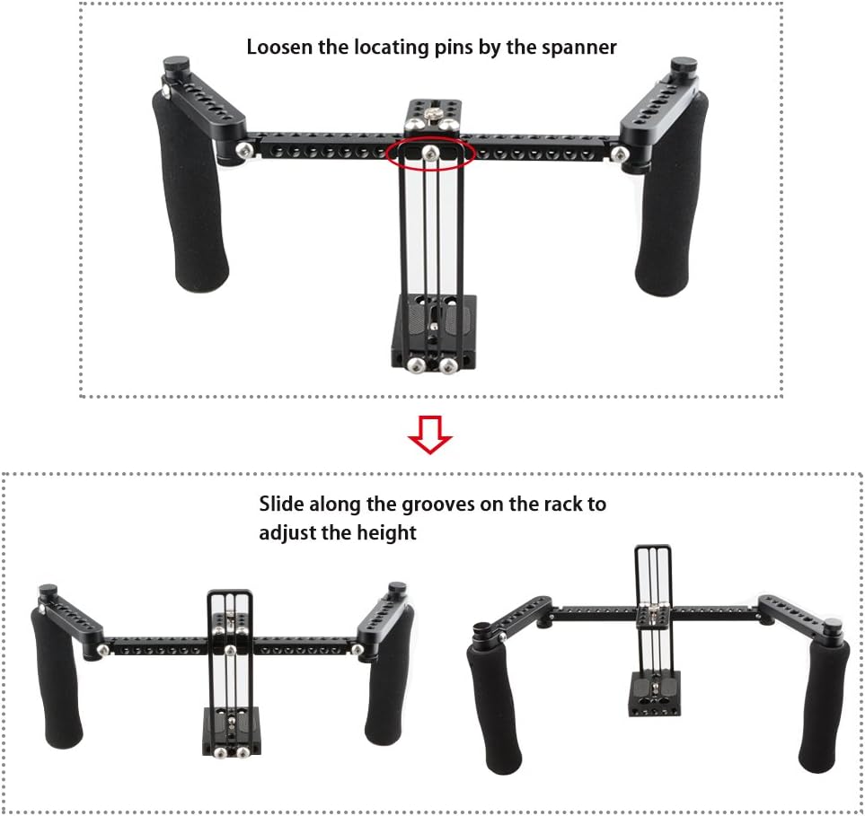 Monitor Cage with Adjustable Handles for 5 inch and 7 inch LCD Monitors N63967