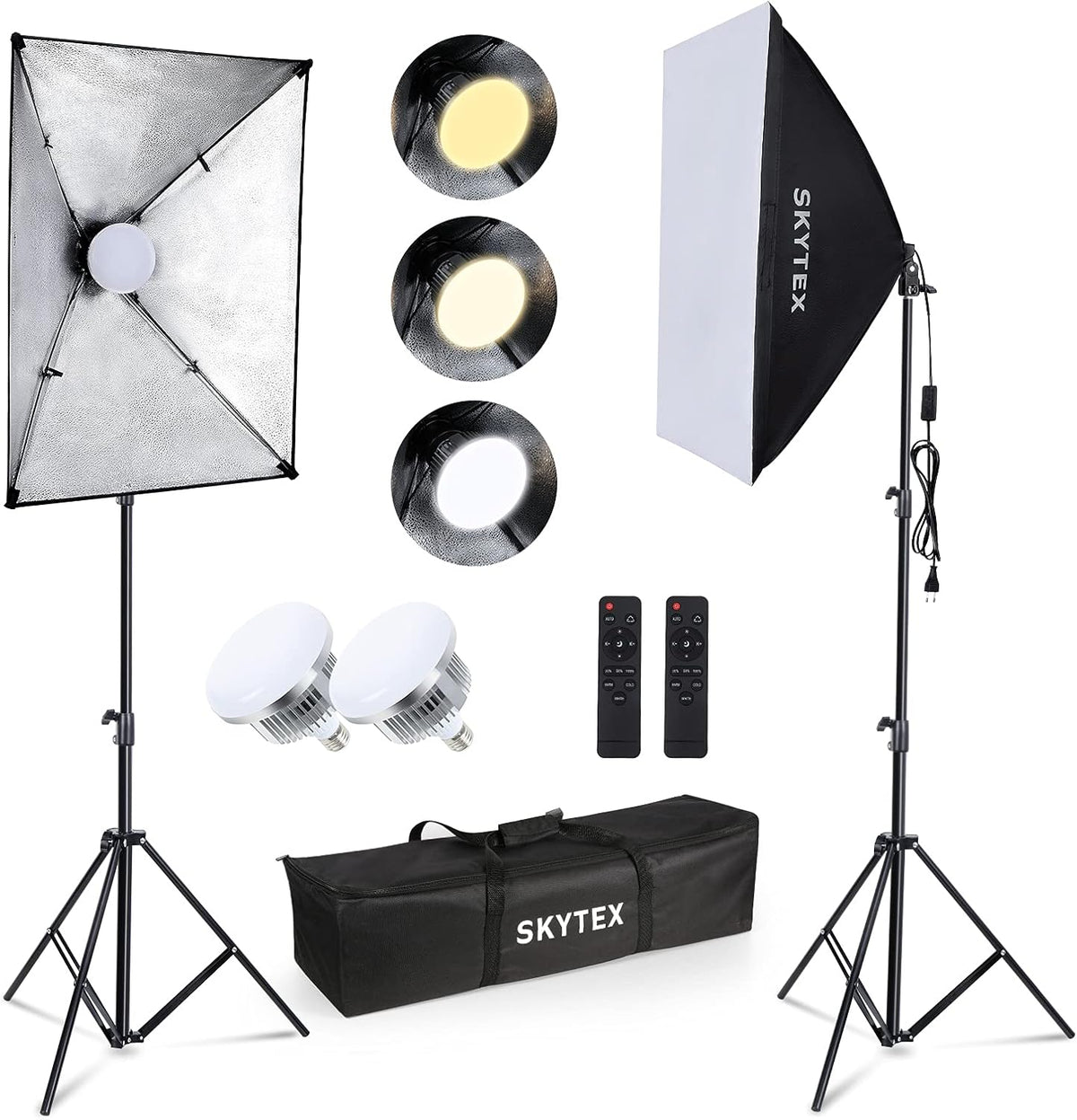 Softbox Lighting Kit with 2x20x28in Soft Box, 2X 85W LED Bulb F8224