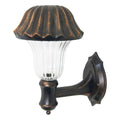 Outdoor Garden SMD LED Solar Wall Mount Light Glass Lens C132449