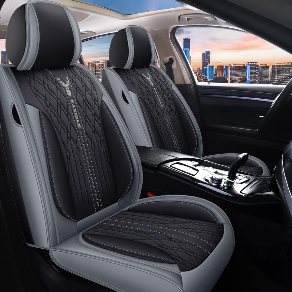 Pink Leather Car Seat Covers 5 Seats Full Set Waterproof F42528