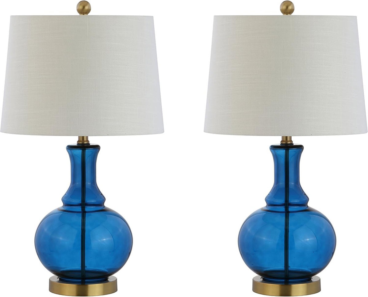 25 Glass LED Table Lamp MercurySilver/BrassGold Set of 2 G938