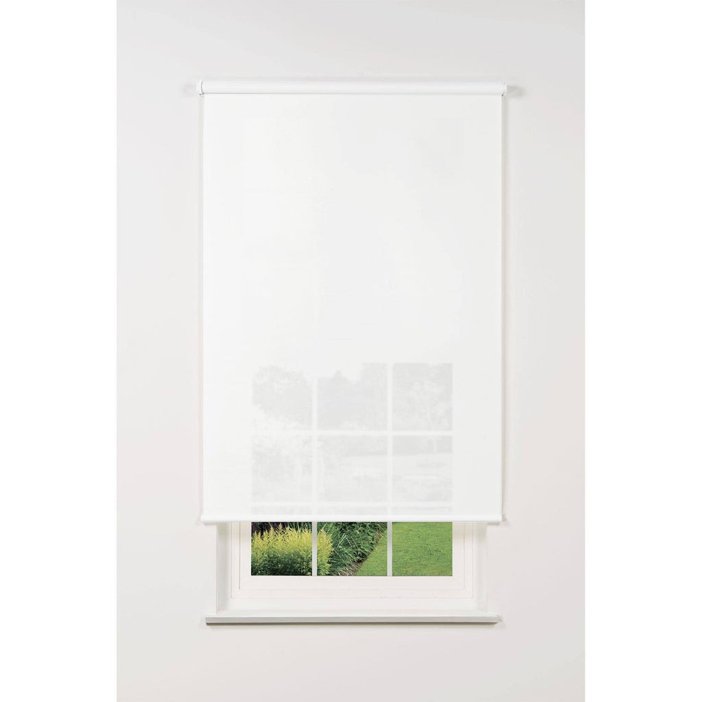 White 71 W x 78 H Cordless Solar Roller Shade A7328