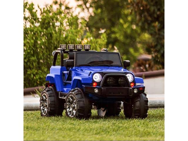 12V Kids Ride-On Truck Car with Remote Control, Blue Z60303