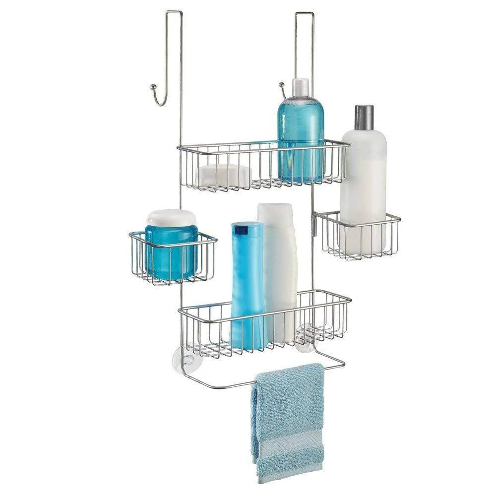 Adjustable Over Door Shower Caddy Storage Shelves D823637