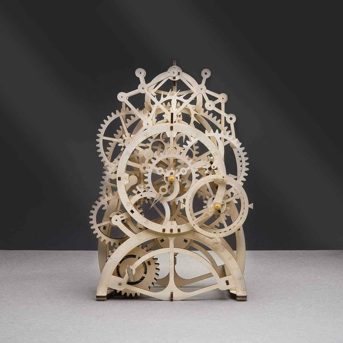 Pendulum Clock 3D Wooden Puzzle DIY Model Building Kit Q7156