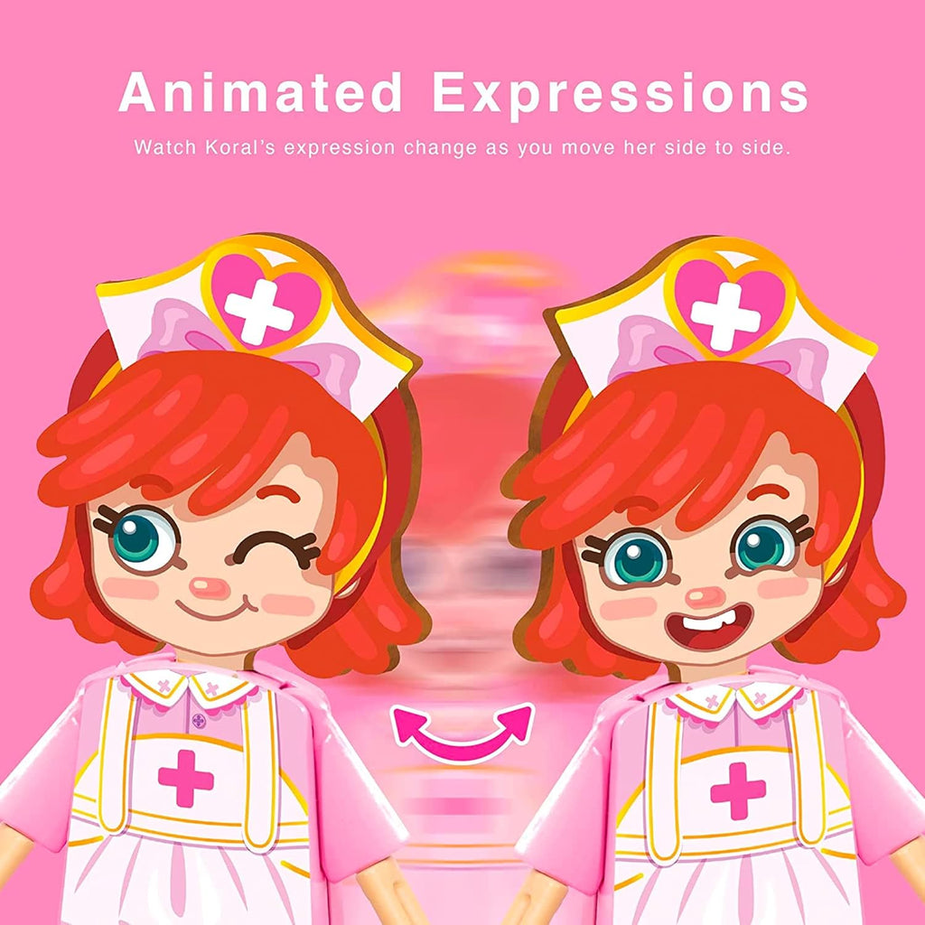 Magical Creatures Hospital Play Set Kids 3D Puzzle Toy STEM Girl Toys Ages 6-7 and Up V3191
