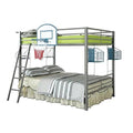 Full Over Full Bunk Bed with Shelf G711