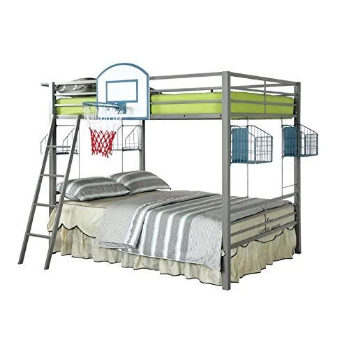 Full Over Full Bunk Bed with Shelf G711