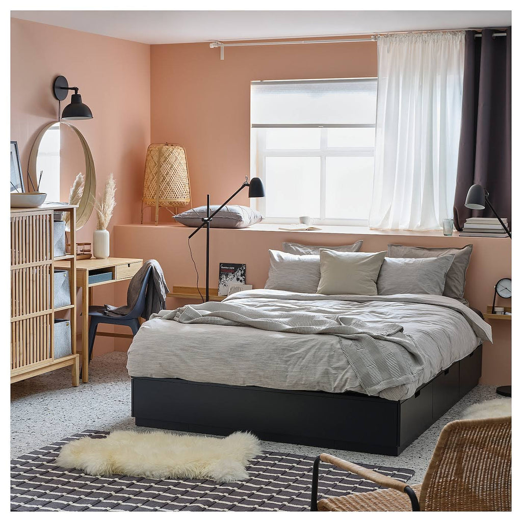 King Anthracite Bed Frame with Storage A27596