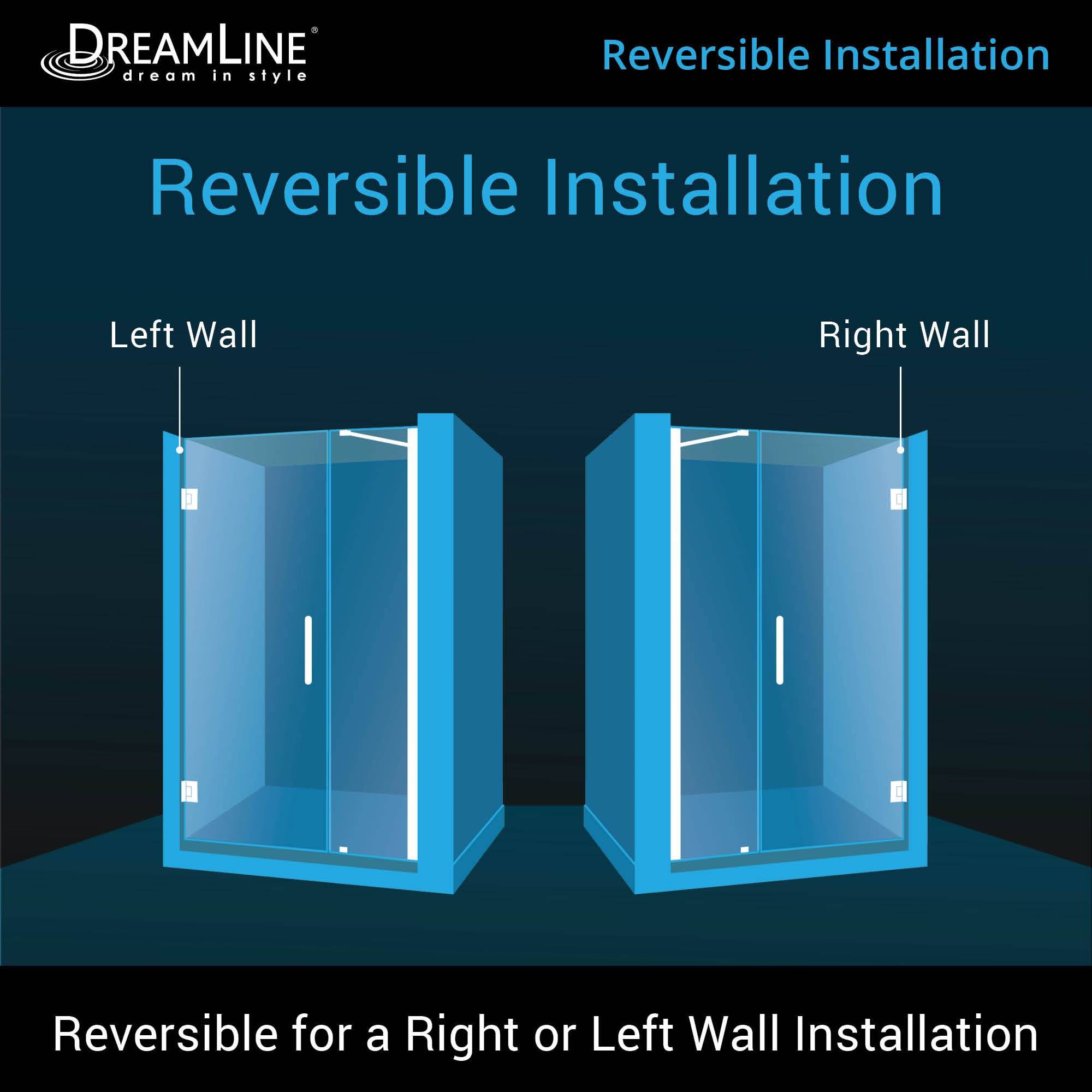 Brushed Nickel Frameless Hinged Shower Door X658341