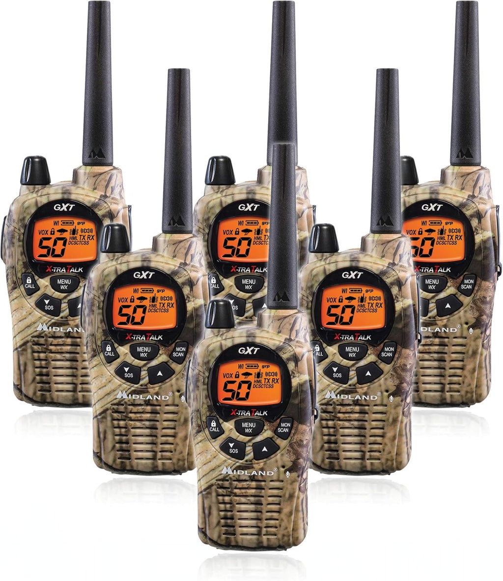 50 Channel GMRS Two Way Radio, 4 Radios H593