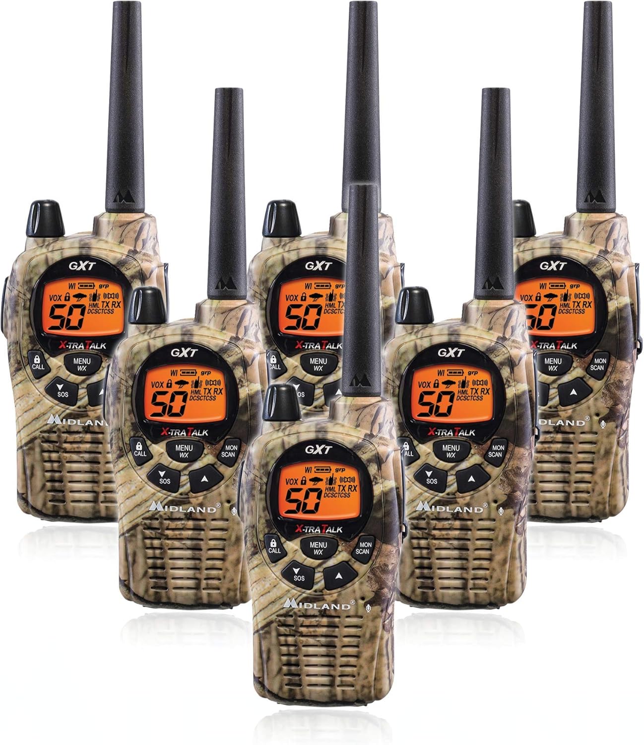 50 Channel GMRS Two Way Radio, 4 Radios H593