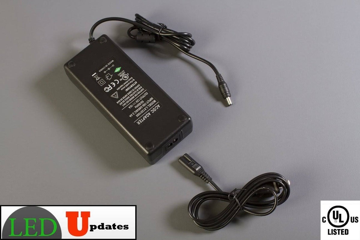 60ft Blue 5630 Injection LED Module with UL 12V AC Power Package F2134