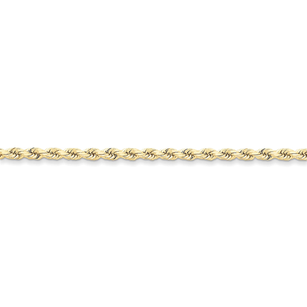 10k 3.5mm Diamond-cut Rope Chain G1521