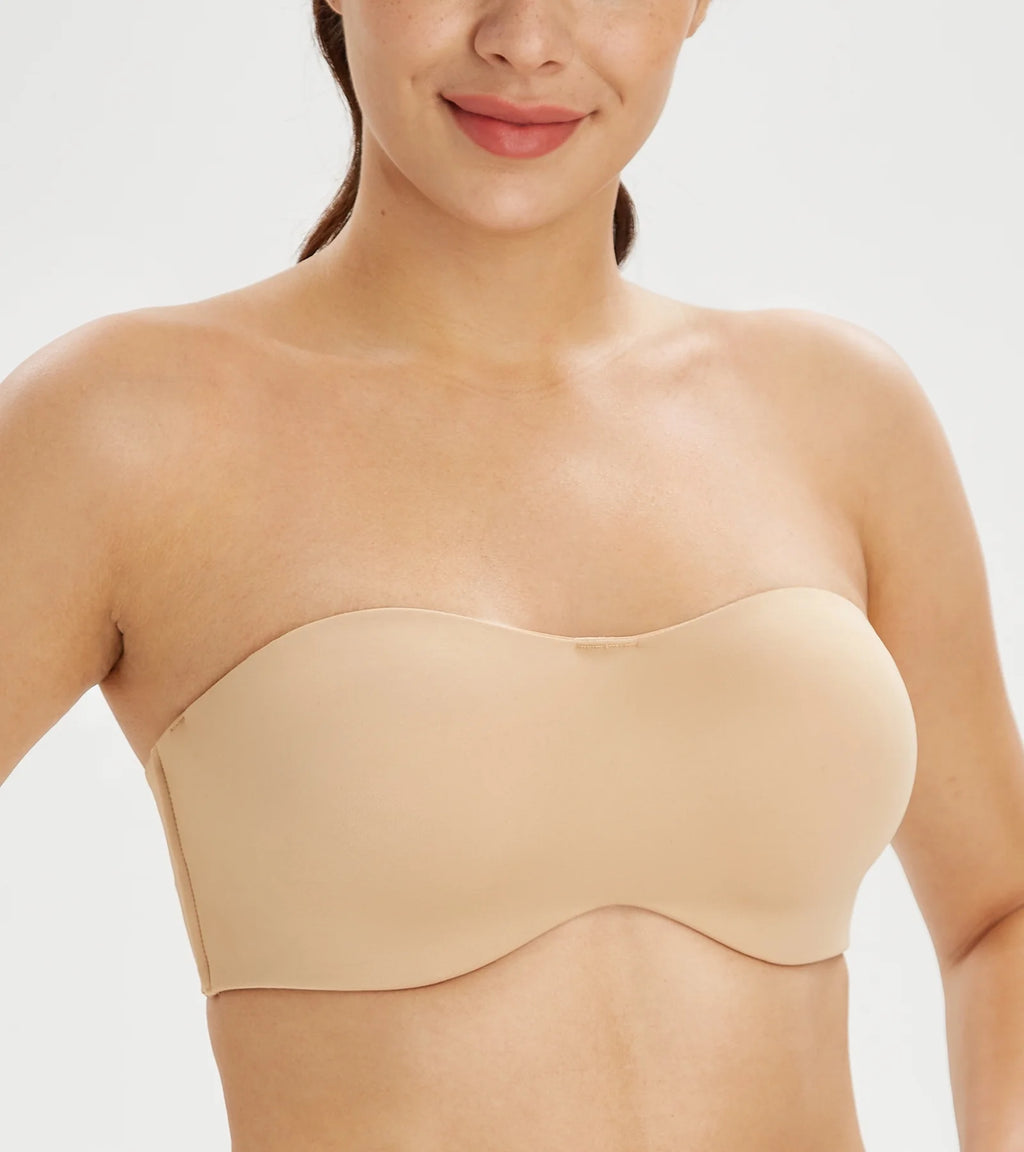 Seamless Strapless Minimizer Bra (Beige, 44DD) F128145