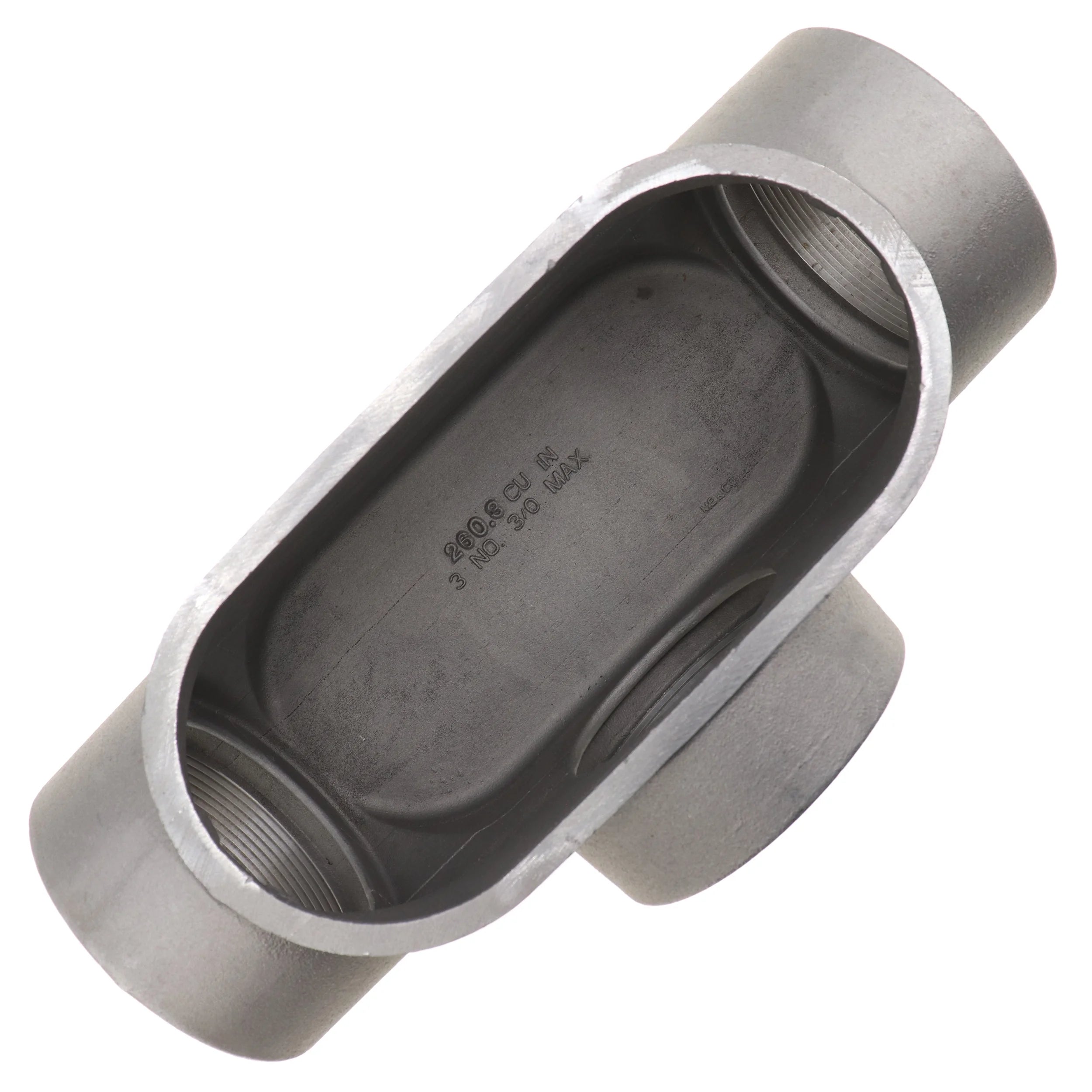 Aluminum Rigid Conduit Body, Type T, Form-7, 4-Inch L2640