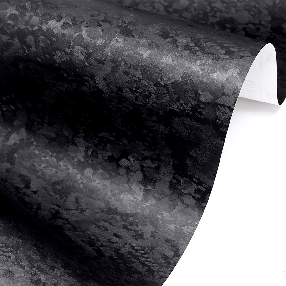 Black Forged Brushed Carbon Fiber Vinyl Wrap (6ft x 5ft) Z839