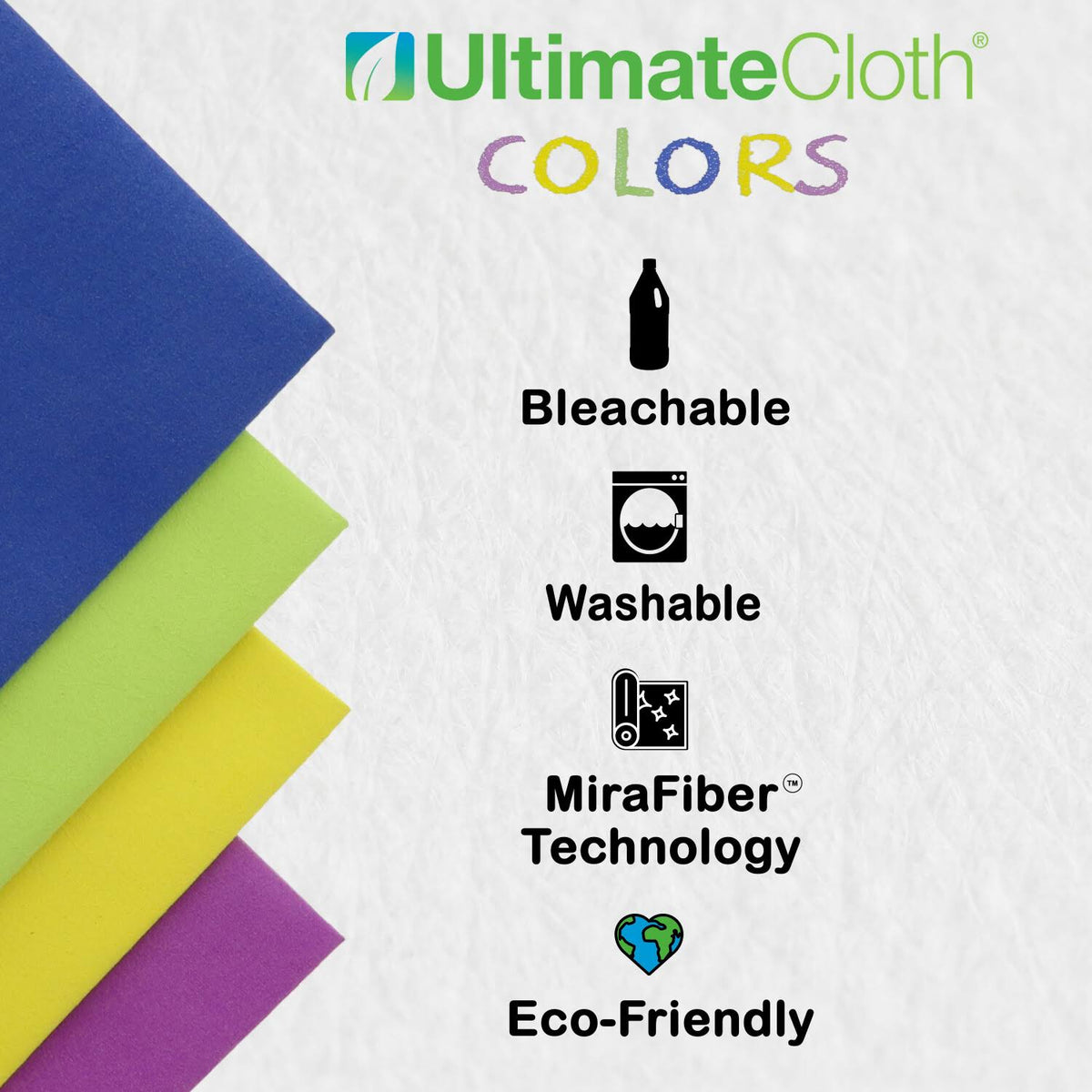 Colors Standard Sized Cleaning Cloths F342843
