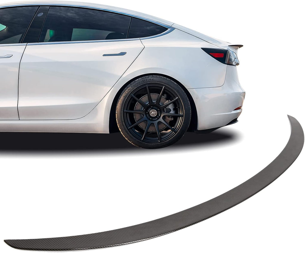 Carbon Fiber Style Rear Trunk Spoiler Wing for Tesla Model 3 Z3120