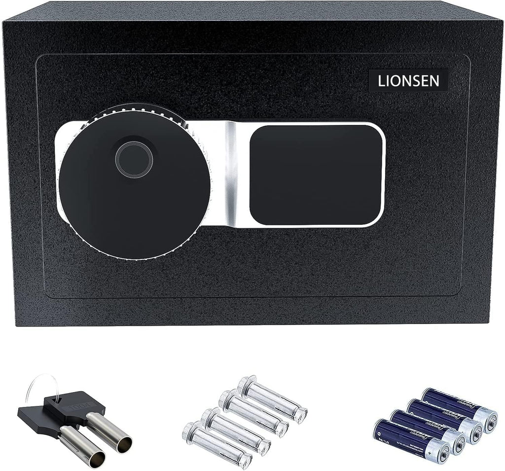 0.7 Cubic Feet Biometric Fingerprint Steel Home Safe B466