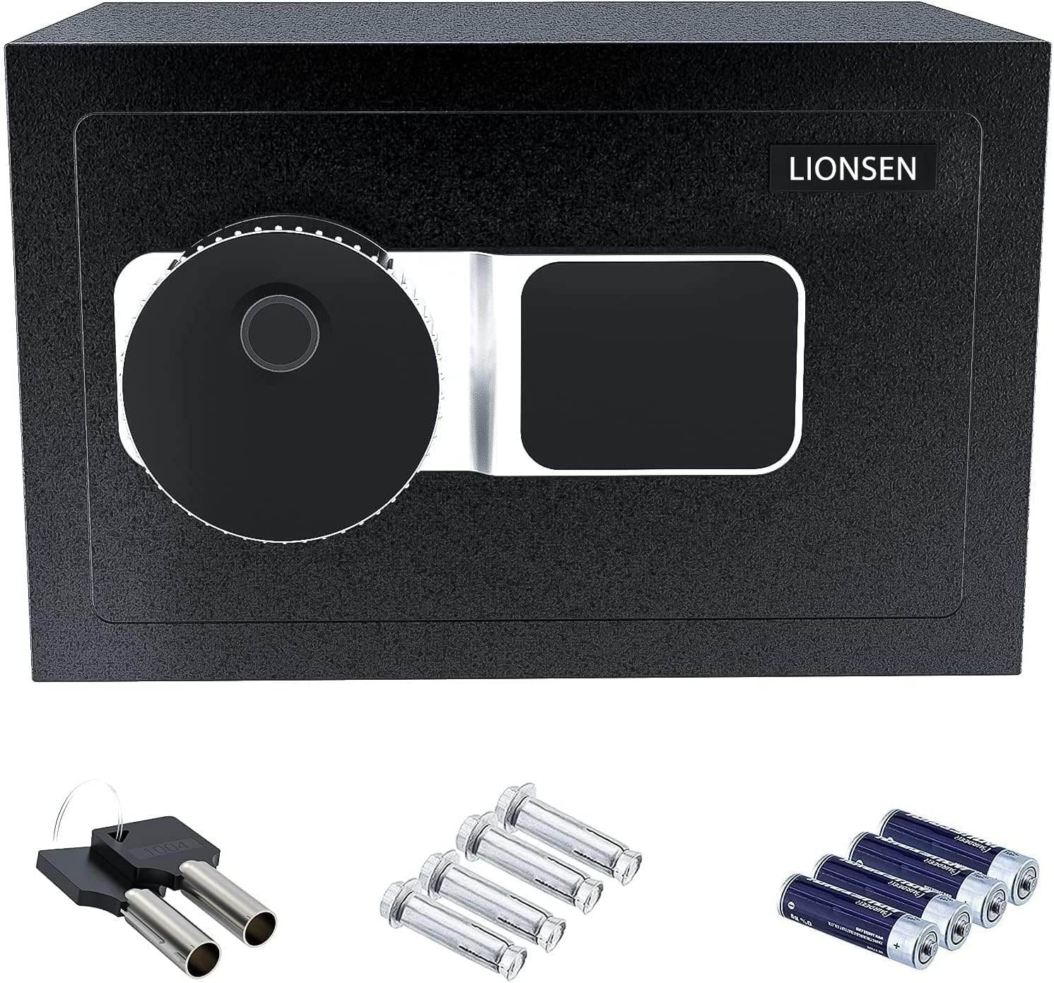 0.7 Cubic Feet Biometric Fingerprint Steel Home Safe B466