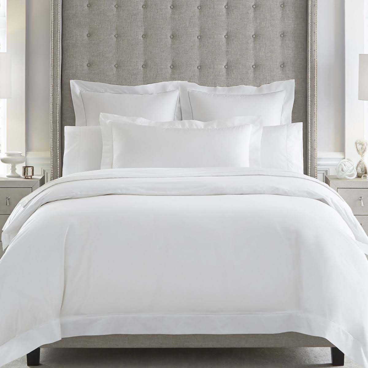 Ivory Percale Boudoir Sham L43205