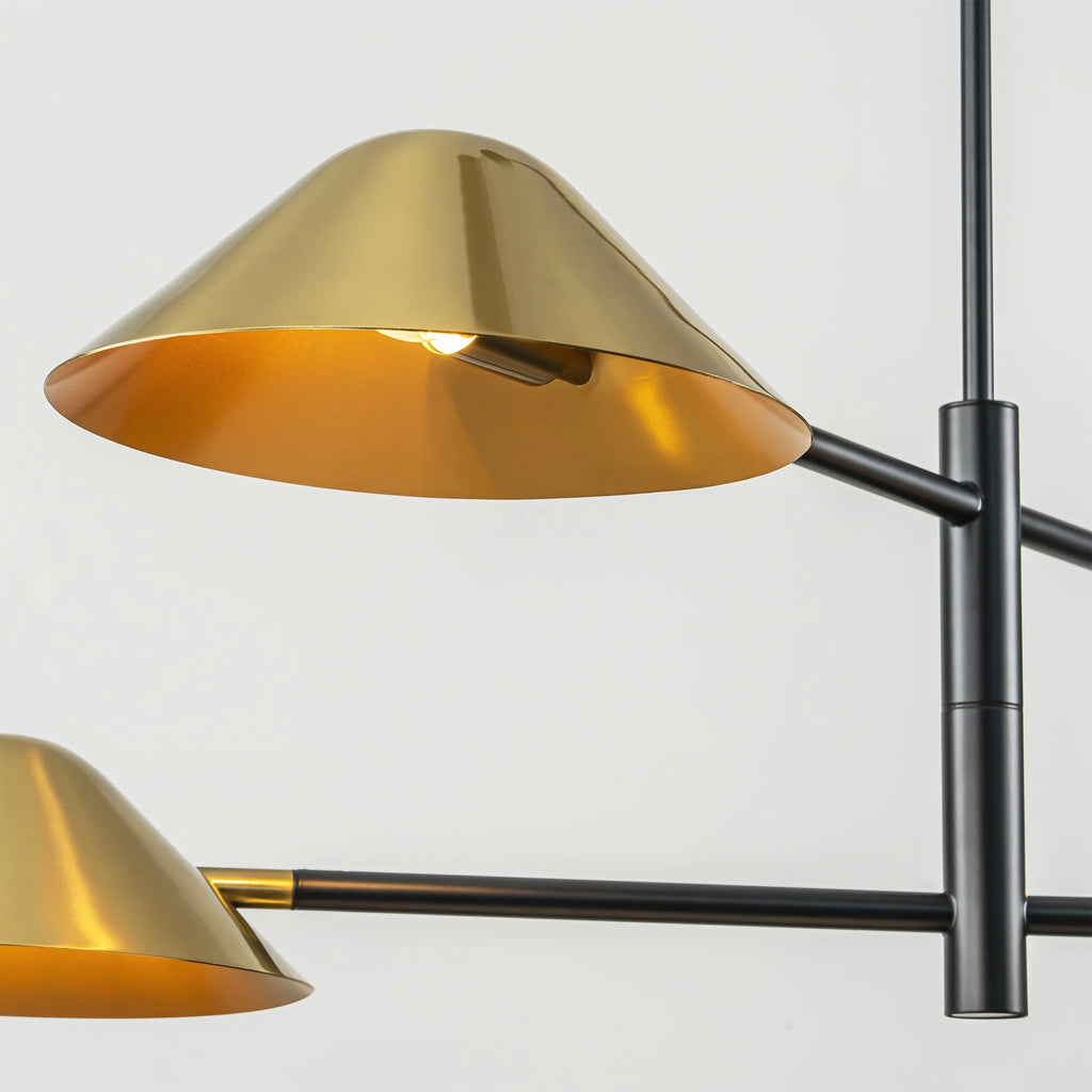4-Light Dimmable Linear Chandelier W373