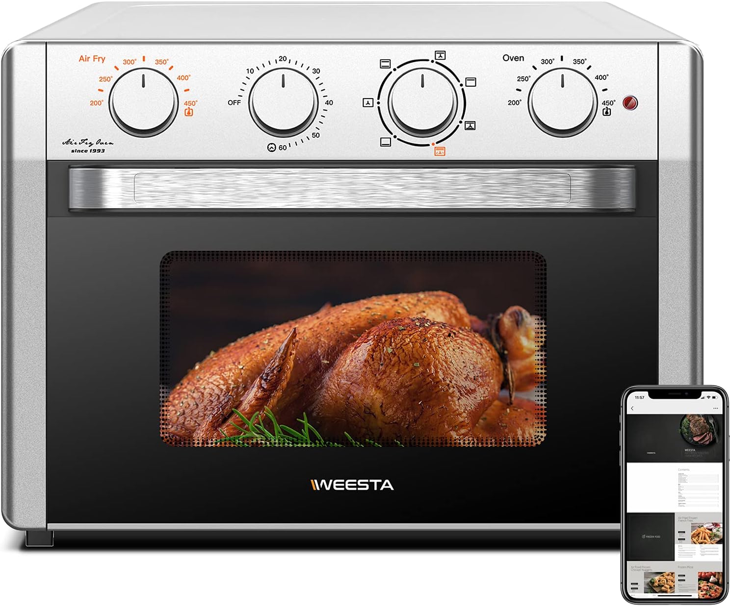 24 Quart 7-In-1 Convection Air Fryer Oven B876