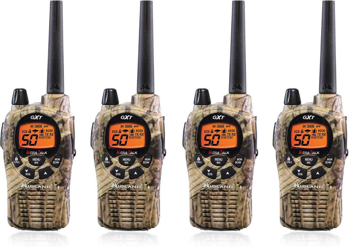 50 Channel GMRS Two Way Radio, 4 Radios H593