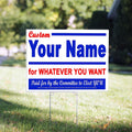 50 Pack Double-Sided Weatherproof Yard Signs T142