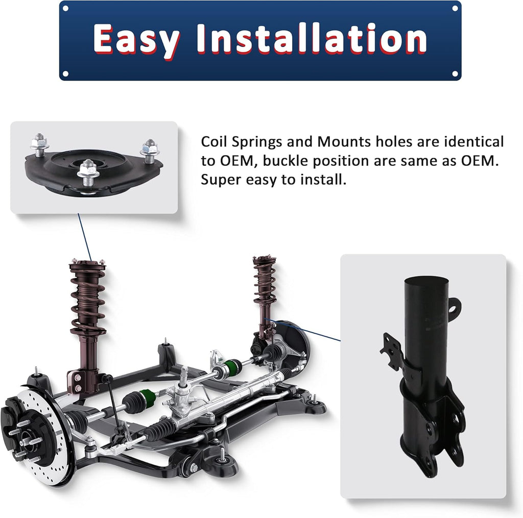 Rear Shocks Absorbers Assemblies for Honda Civic L1842