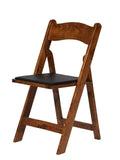 Mahogany Red Wood Folding Chair C66955