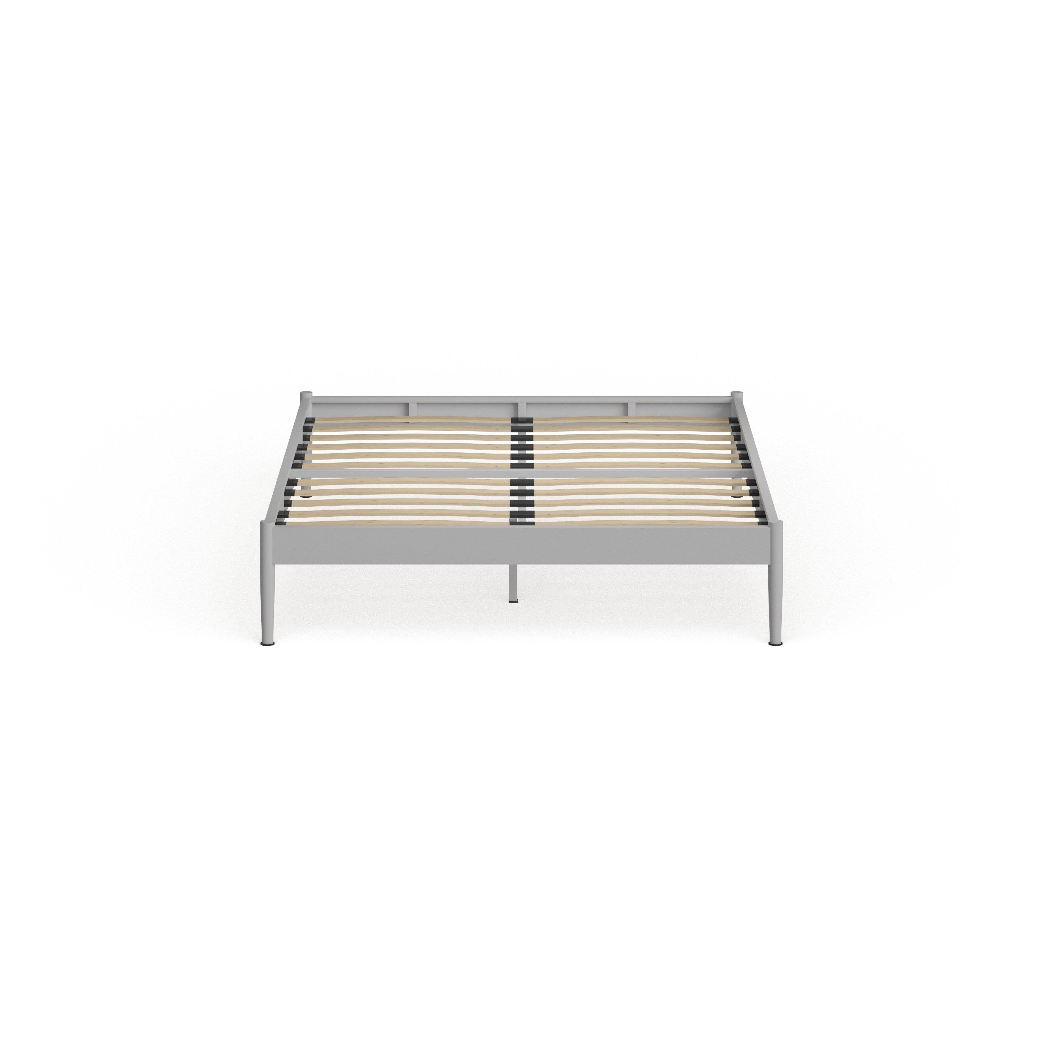 King Stainless Steel Grey Bed Frame N662
