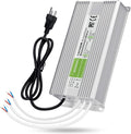 LEDMO IP67 Power Supply 300 Watts DC12V 25A AC/DC Driver Transformer Adapter Low Voltage Output with 3-Prong Plug 3.3 Feet Cable Y514