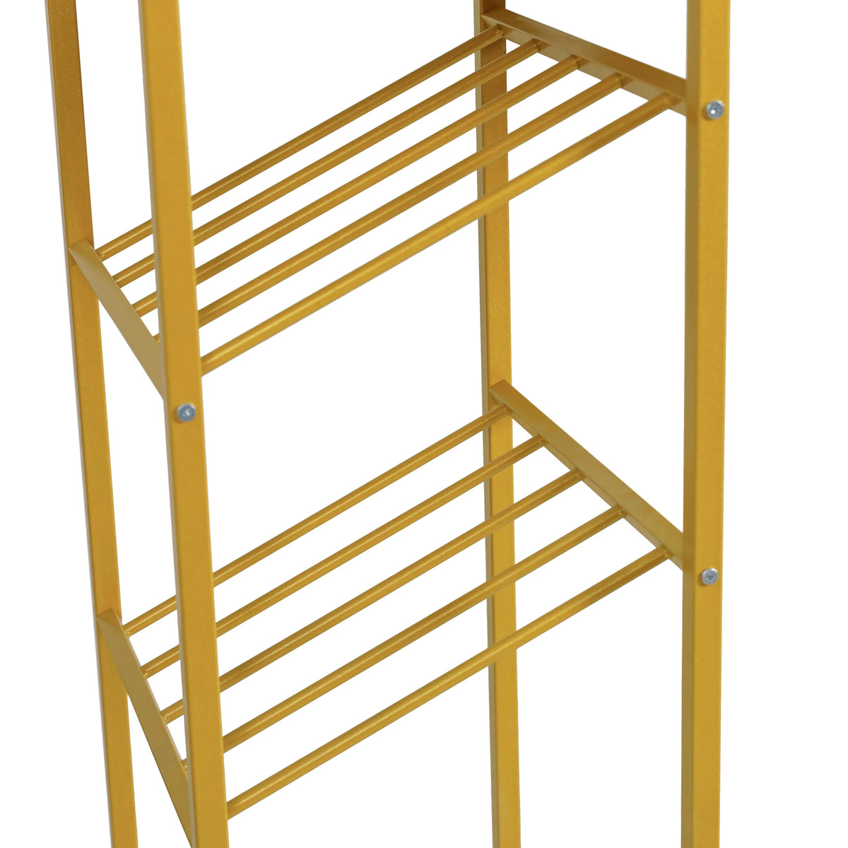 Gold Steel Tube Frame Bar and Wine Table with Faux Marble Melamine Table Top U68275