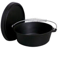 8 qt. Season Cast Iron Oval Dutch Oven with Lid T7380