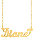 Diamond Cut Name Necklace F963