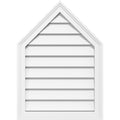Peaked Top Surface Mount PVC Gable Vent P6552
