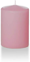 3 x 4 Light Rose Round Pillar Candles - 6 Candles - 40 Hours B41891