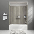 4-Piece Glue-Up Alcove Bath Wall in Gray Timber O607892