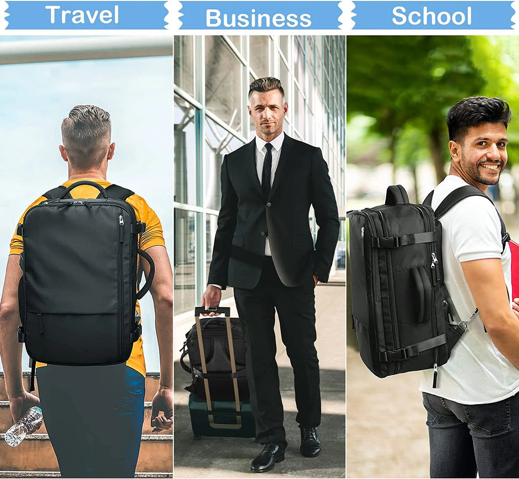 Extra Large 40L Waterproof Travel Backpack (Black) K765428