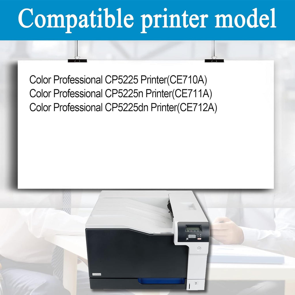 1 Pack Yellow Remanufactured Toner Cartridge for HP Color Professional CP5225 Printer E779