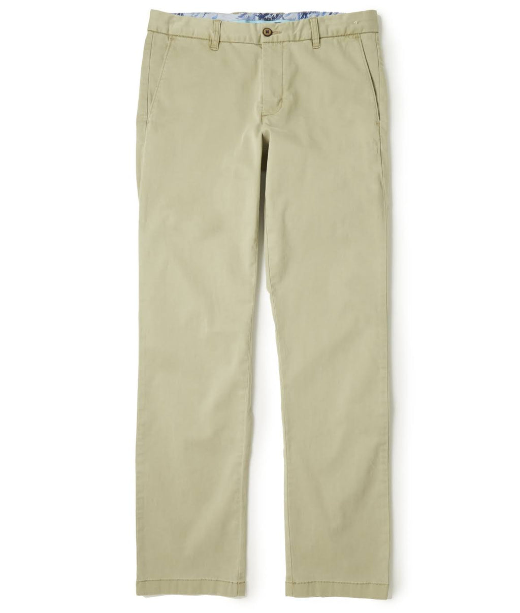 Beige Flat Front Chino Pant F5344