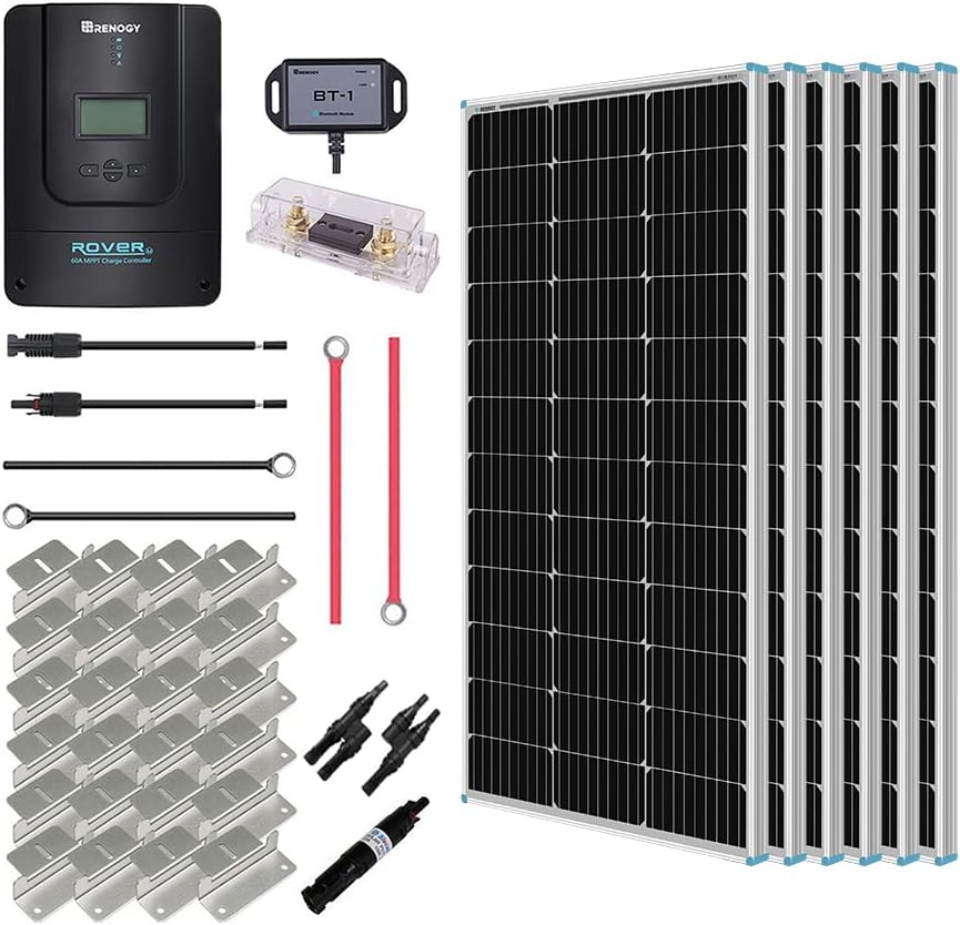 200 Watt 12 Volt Monocrystalline Panel 20A MPPT Charge Controller Set U969