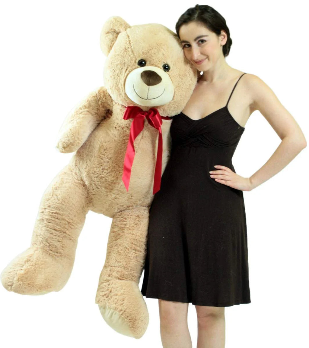 Beige Tan 48 inch Plush Teddy Bear Stuffed Animal C17552