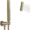 Matte Black Solid Brass Hand Held Shower Wand and Hose Set, Pack of 2 Z473