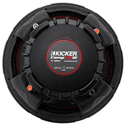 2 Dual Voice Coil 4-Ohm Car Stereo Subwoofers E930470